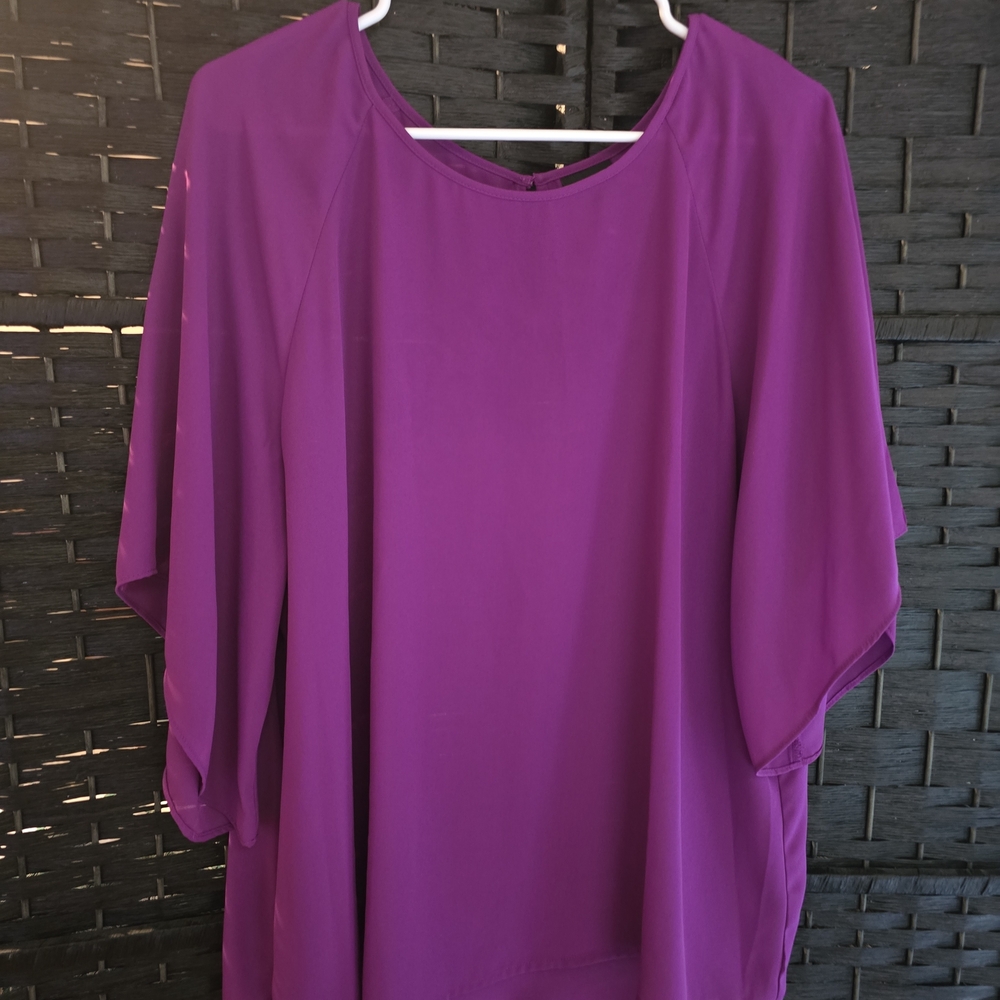 Worthington Vibrant Purple Blouse